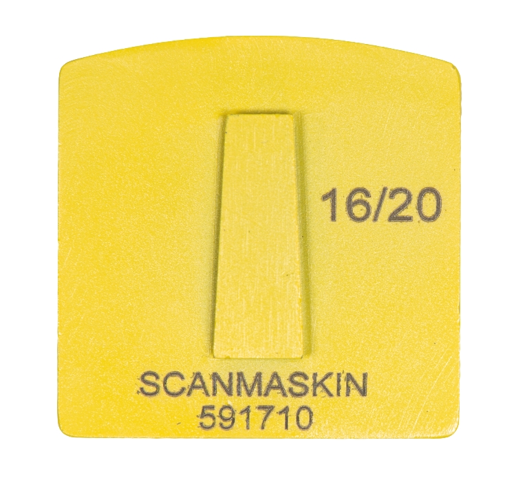 WSM Yellow, 12 mm, #16/20, Single