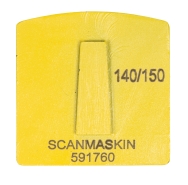 WSM Yellow, 12 mm, #140/150, Single