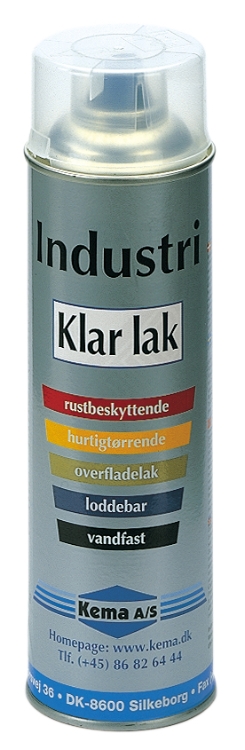 Kema RAL Industrilak, Klar lak, Spray, 500 ml