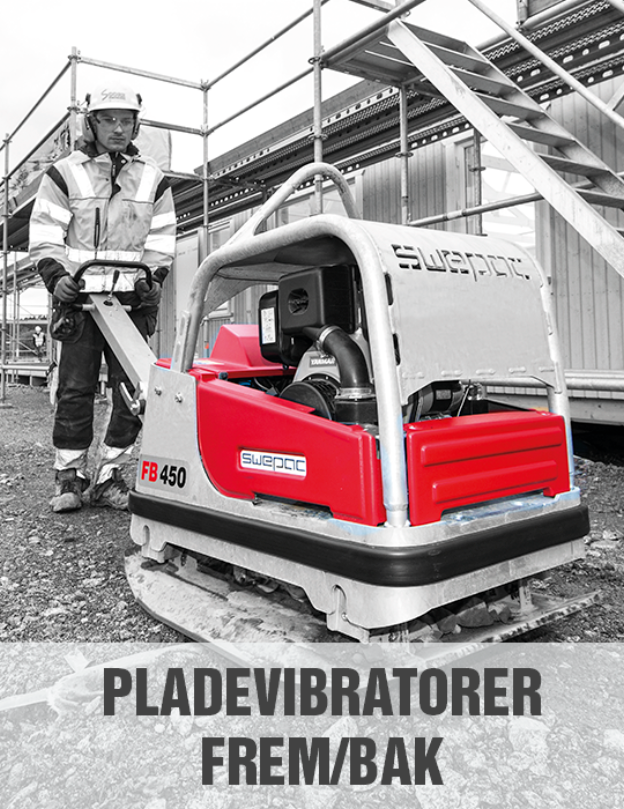 Swepac Frem/bak pladevibratorer