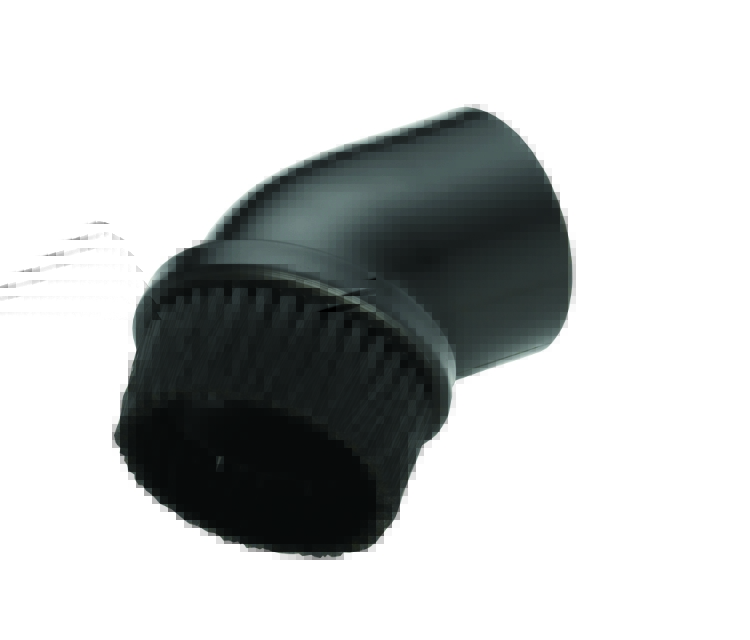 Rundt mundstykke med børste