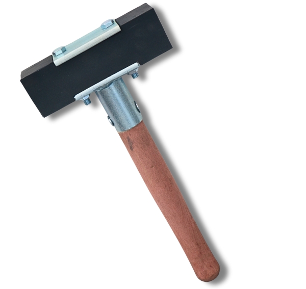 Fliserettehammer m/kort træskaft	