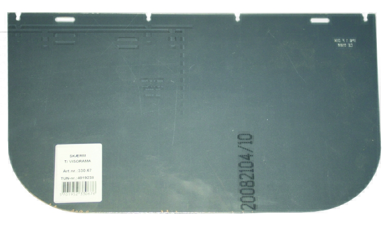 Løst visir, t/pandeskjold