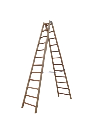Træstige, 2,76 m / 2x10 trin