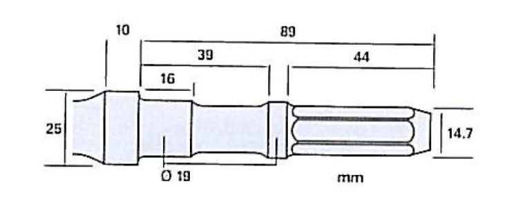 Hårdmetalbor Ø22x200, t/DKR36