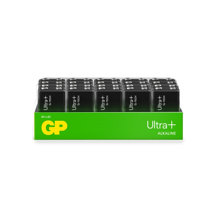 GP Ultra Plus Alkaline 9V – 20-pak