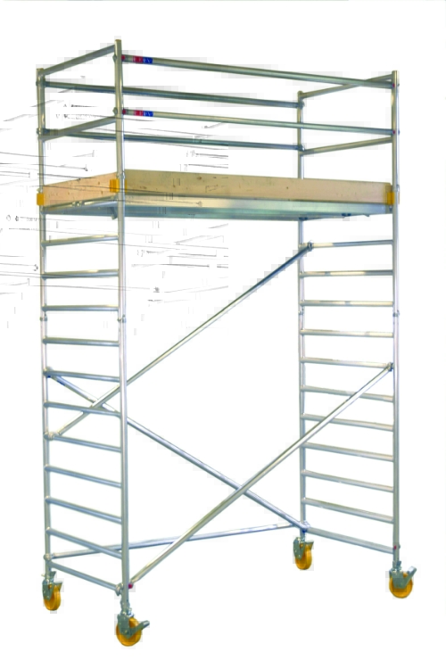 Custers Rullestillads, 0,74 x 1,78 x 5,50 m