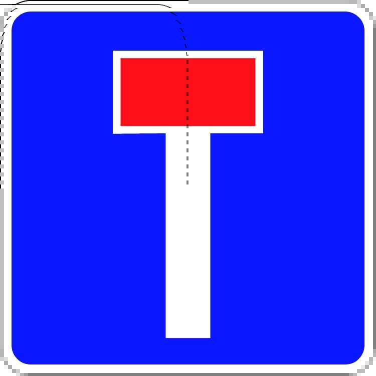 Oplysningstavle E 18, 50x50 cm