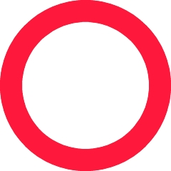 Forbudstavle C21, Ø70 cm