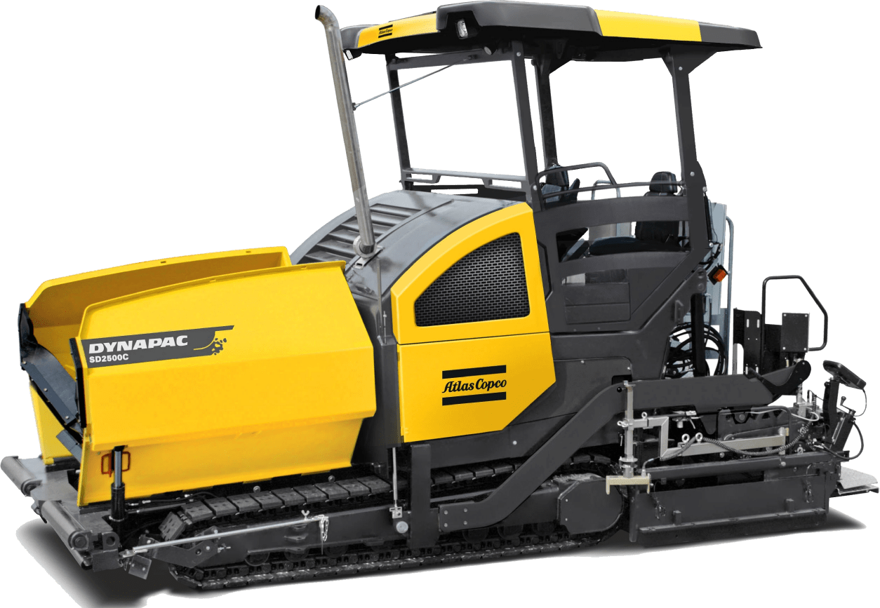 Asfaltudlæggeren Atlas Copco SD2500C
