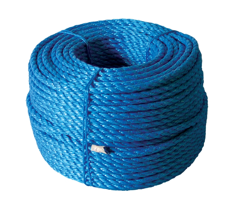 Polyreb, Blå, 3-slået, 6 mm