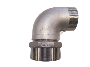 3" Nippelrør m/90° bøjning, udv. gevind