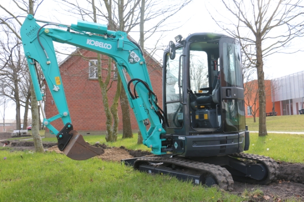 Kobelco Minigraver SK30SR-5 i Rebild Kommune