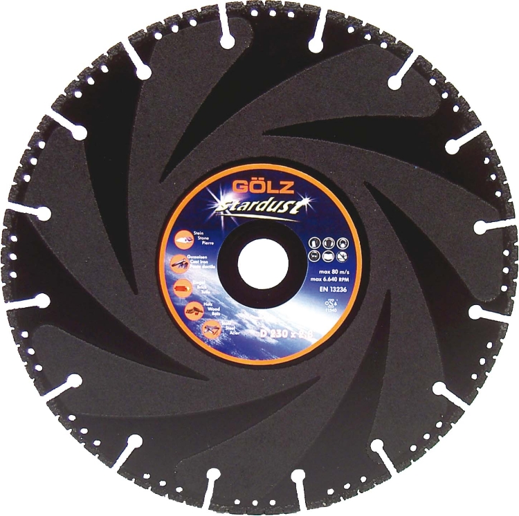 Gölz Stardust, Ø125x22,2 mm, Diamantskive