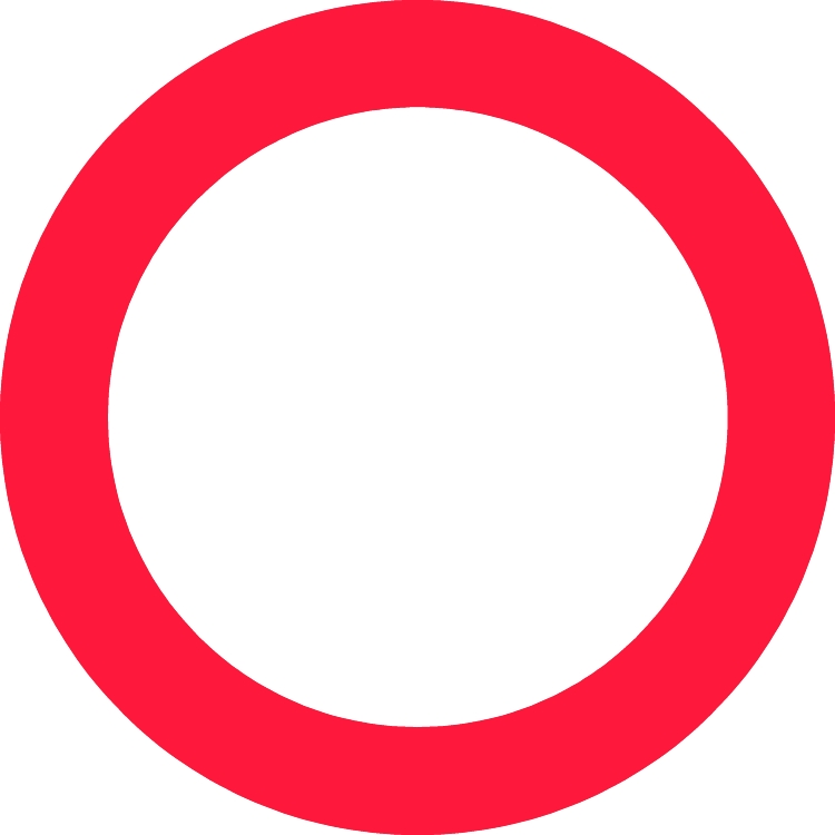 Forbudstavle C21, Ø70 cm