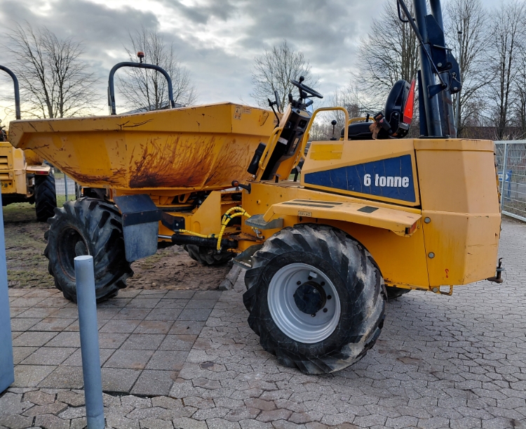 Thwaites 6 Tonne m/drejelig tip, Brugt dumper
