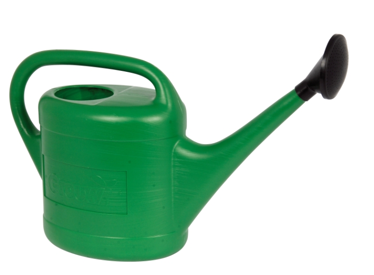 Vandkande m/brusehoved, Grøn, 10 l