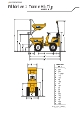 Teknisk datablad, Thwaites 1 Ton, m/front højtip, smal