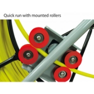 Glasfiber rørål, Ø9mm x 100m Stativ