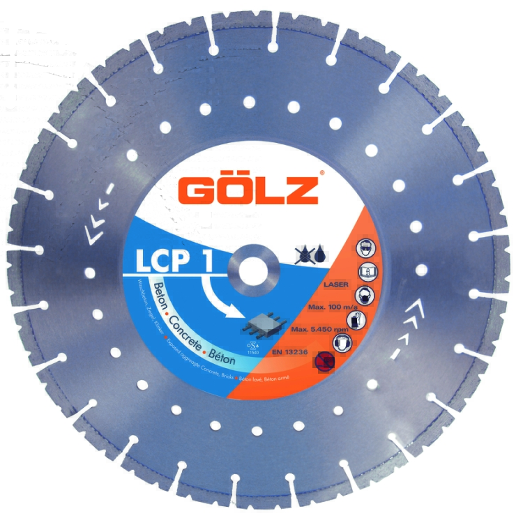 Gölz LCP1, Ø400x25,4 mm, Diamantklinge