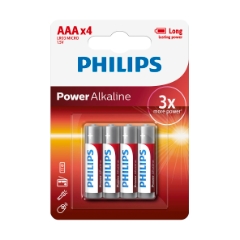 Philips AAA Batteri 4 stk