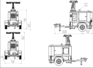 Polar Pro Lystårn med 15 kVA generator