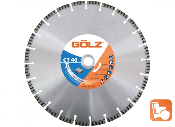 Gölz CT 40, Ø400x25,4mm, Diamantskive